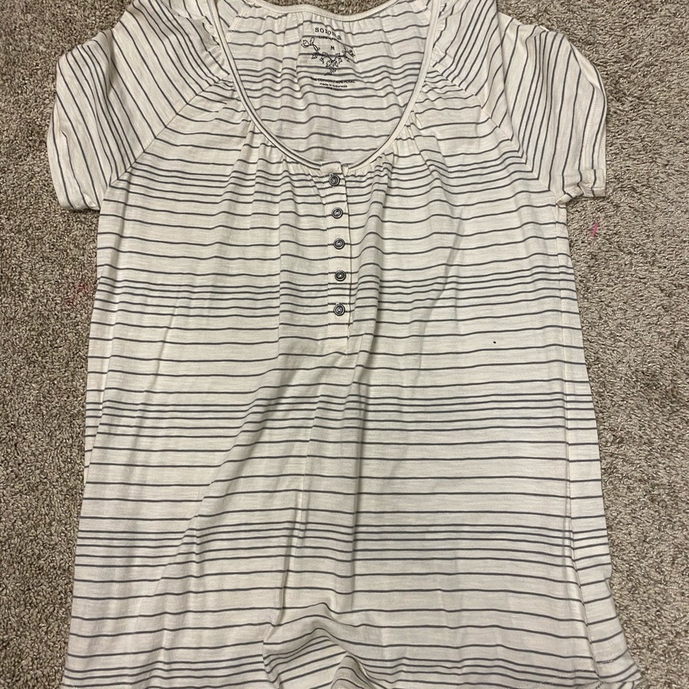White striped shirt
